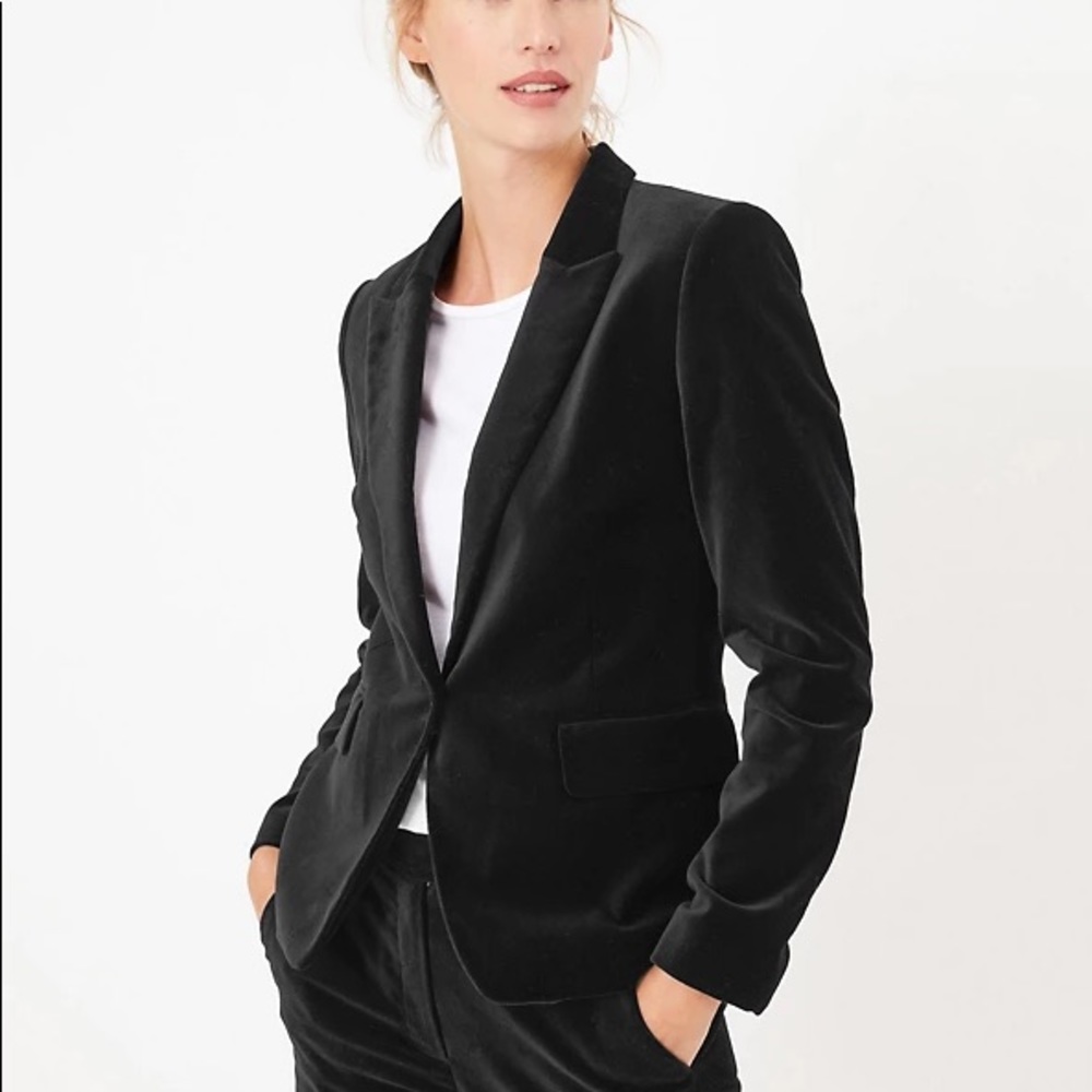 Ann Taylor Velour Blazer